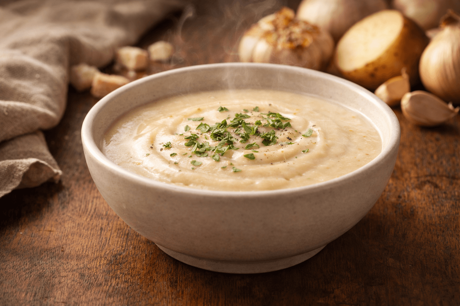 마늘 수프와 회복식 트렌드