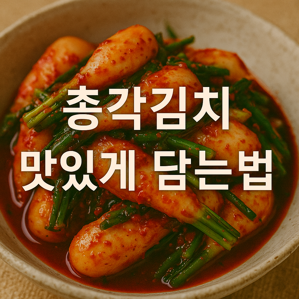 총각김치 맛있게 담는법