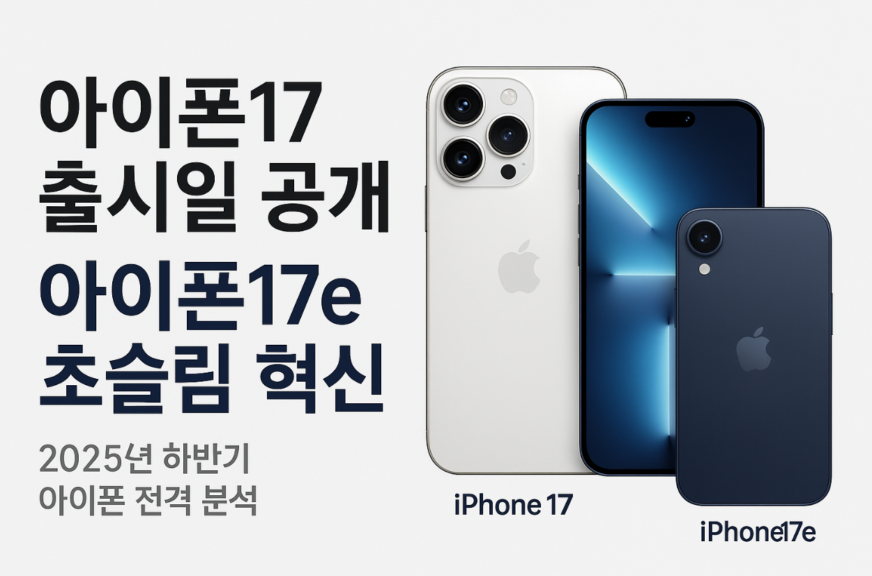 아이폰17, 아이폰17e, 아이폰17 출시일, 아이폰17 성능, 아이폰17 디자인, 아이폰17 가격, 아이폰17 루머