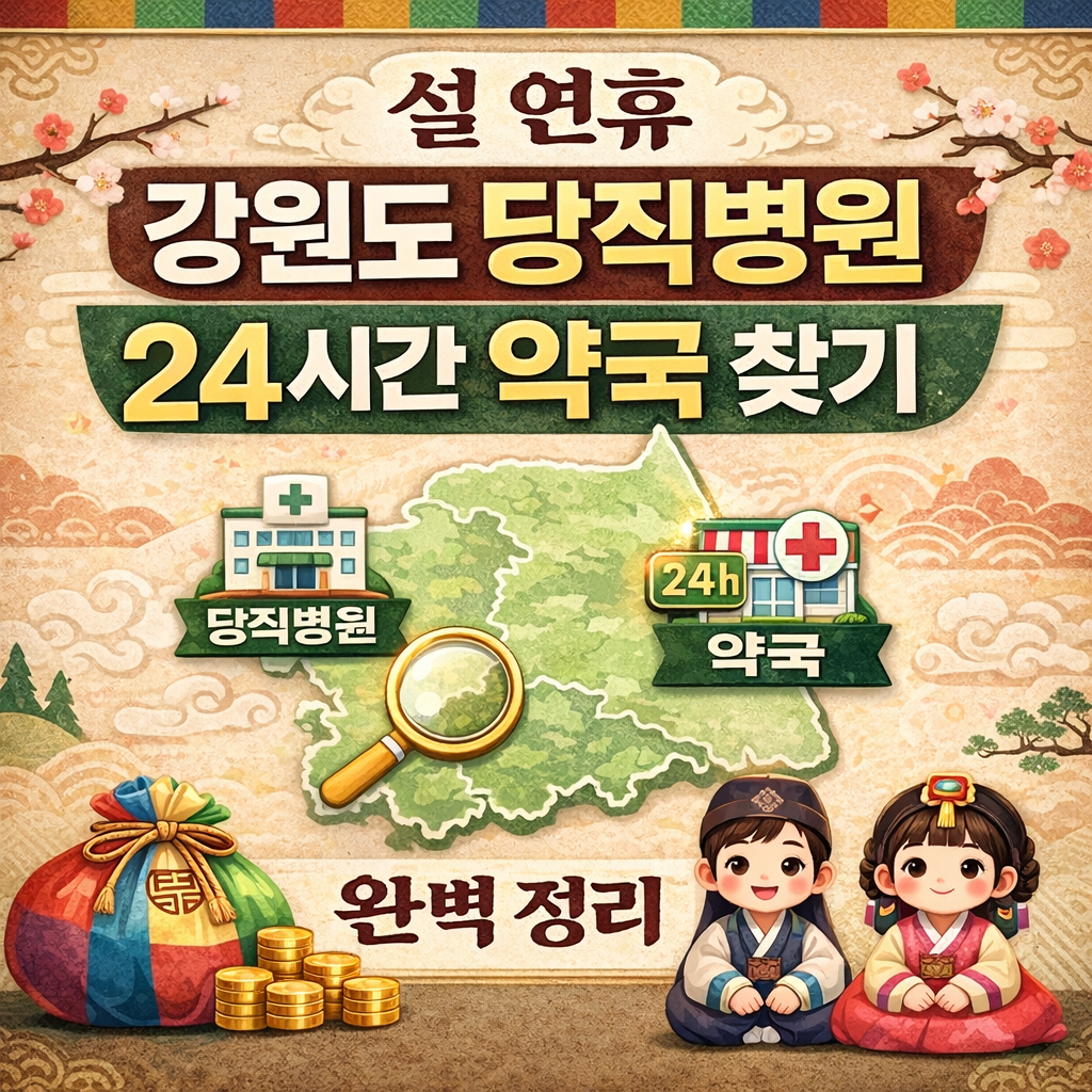 설 연휴 강원도 강릉시 당직병원 24시간 약국 찾기