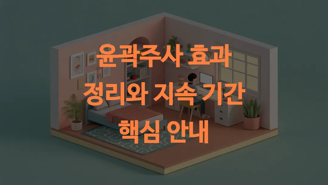 윤곽주사 효과 정리와 지속 기간 핵심 안내