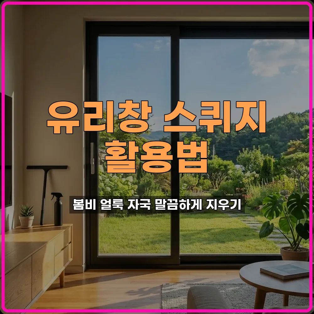 봄비얼룩제거
