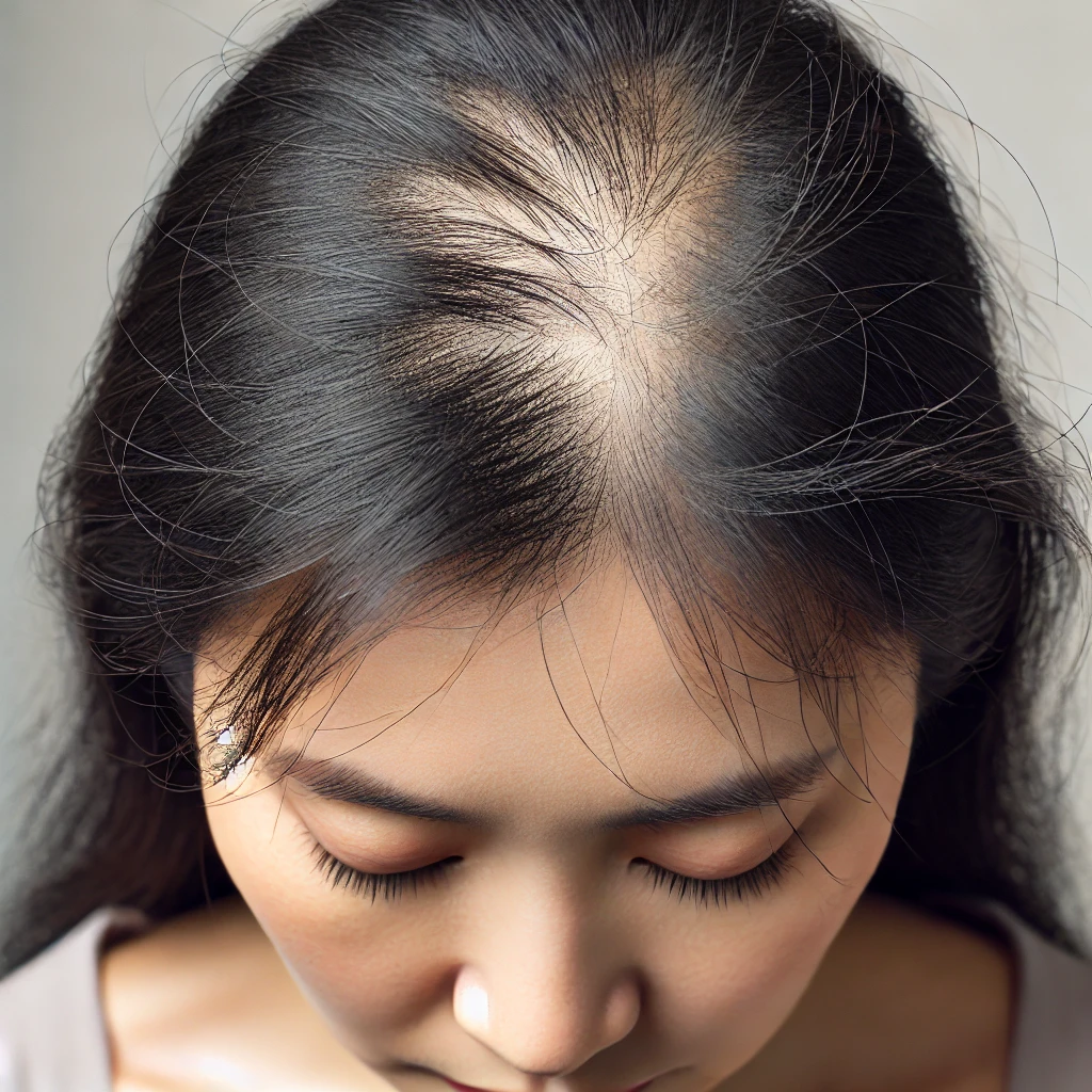 정수리 탈모, 초기 증상이 중요합니다 사진