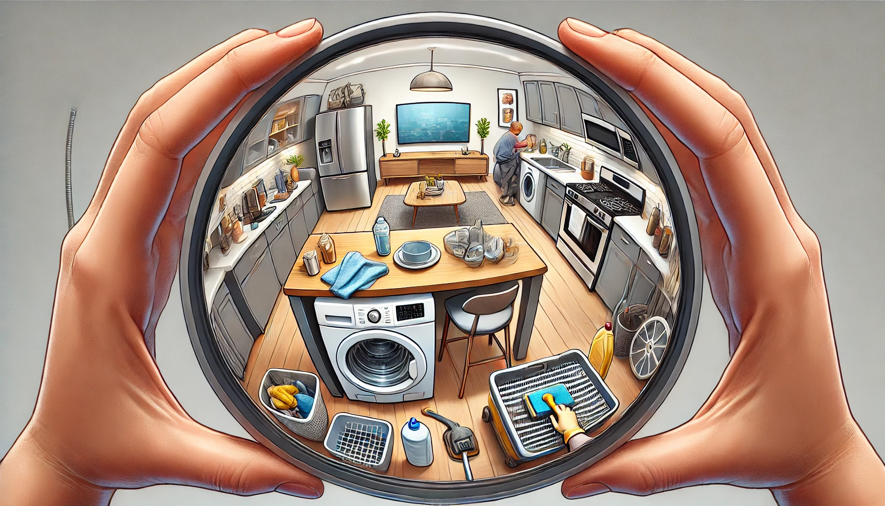 TV 모니터 스마트폰 디스플레이 관리 방법 예시 이미지