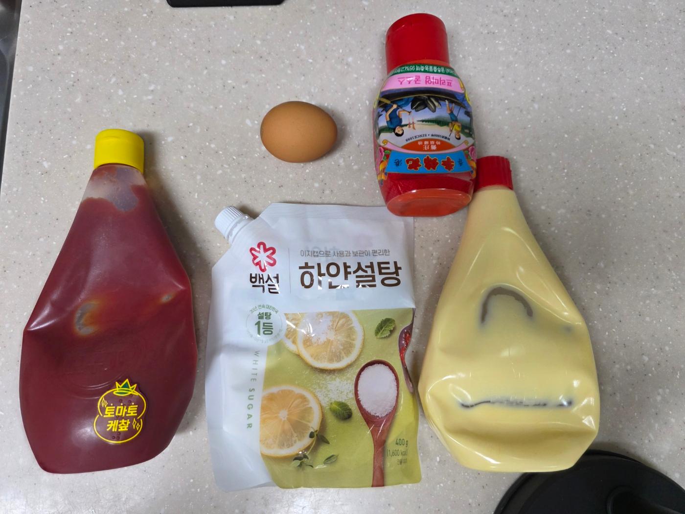 케첩·굴소스·설탕·달걀·마요네즈 등