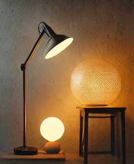 계단식으로 배치한 무드등