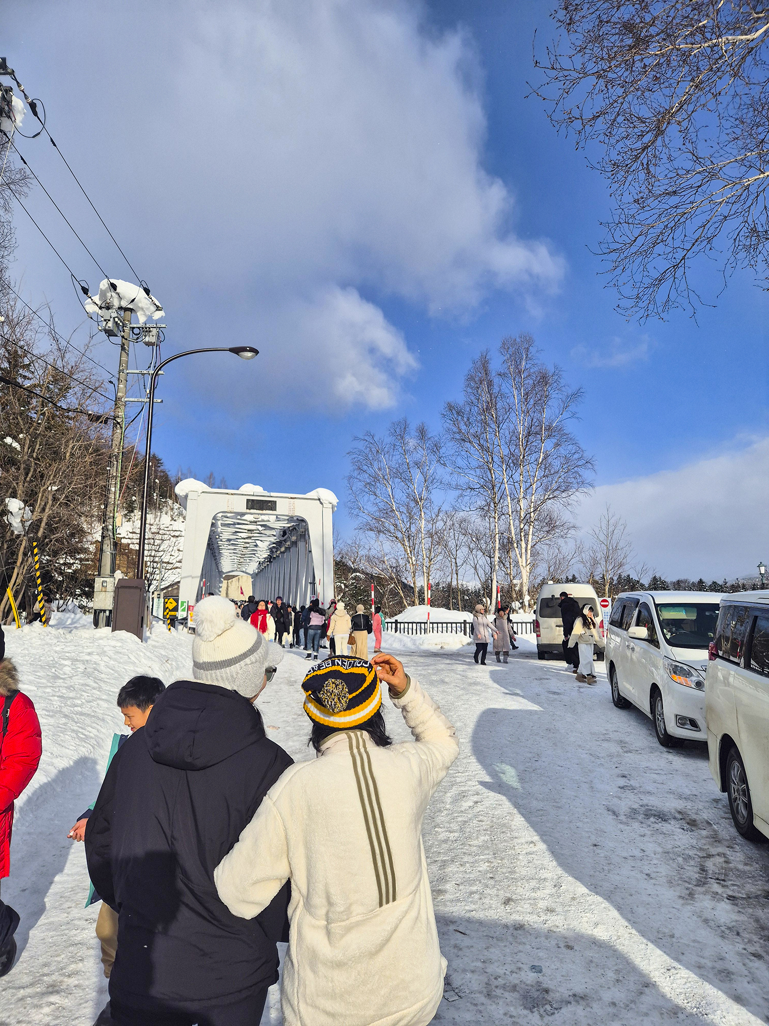 주차 후 흰수염폭포 보러가는 길