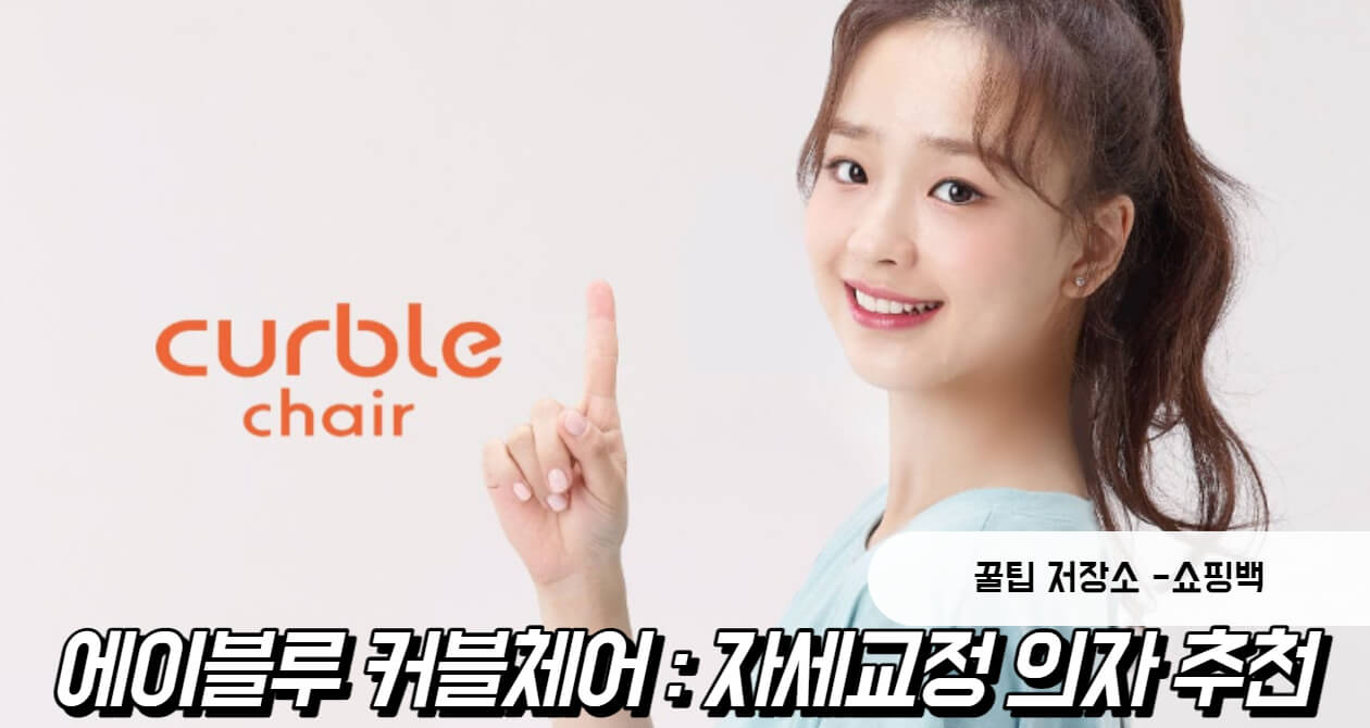 에이블루 커블체어,자세교정 의자 추천