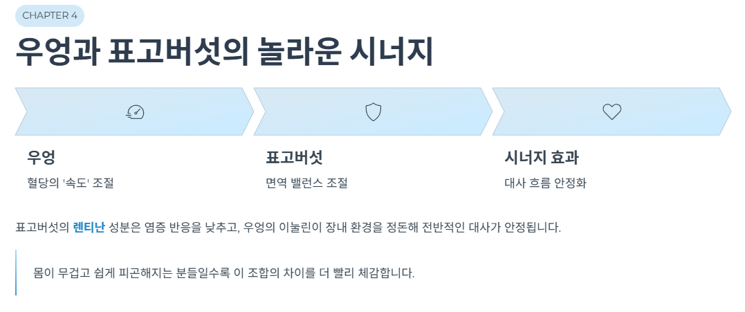 우엉과 표고버섯의 놀라운 시너지