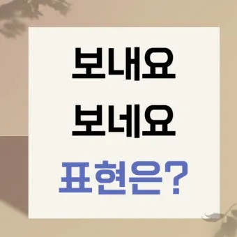 보내 보네 헷갈리는 맞춤법 올바른 표기 완벽 정리_25