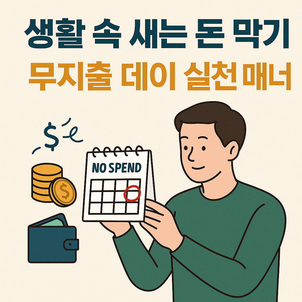 생활 속 새는 돈 막기 – 무지출 데이 실천 매뉴얼