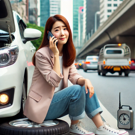 차 타이어 펑크났을때 대처법