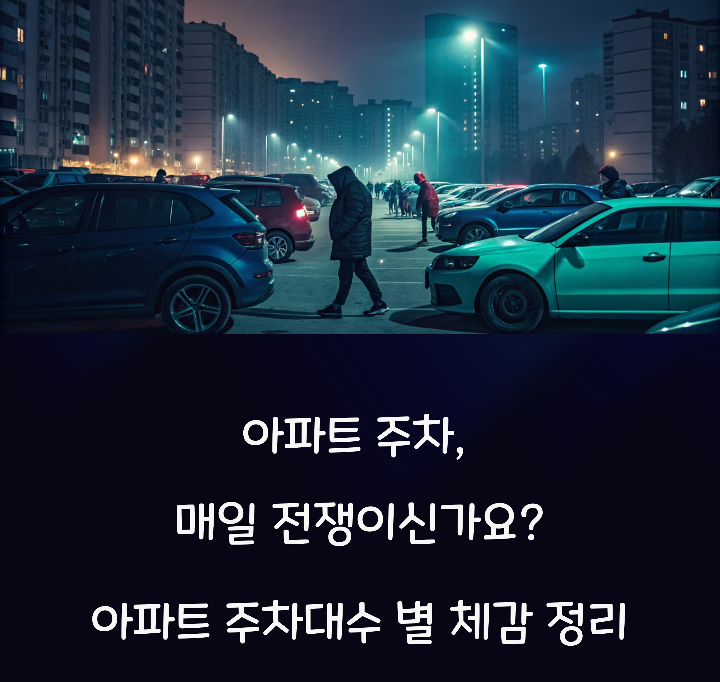 대한민국 아파트의 주차 현실 관련 사진