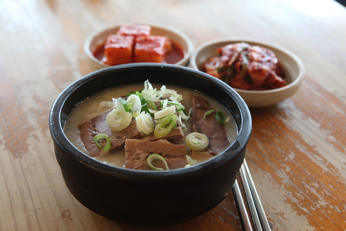 설렁탕과 김치