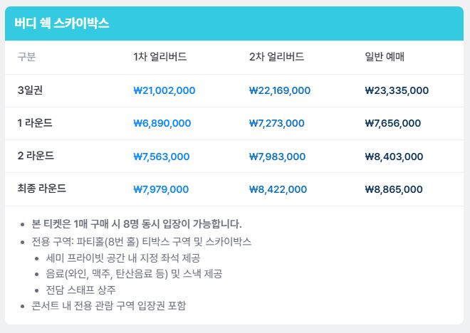 LIV 골프 코리아 10% 할인 티켓 예매하기