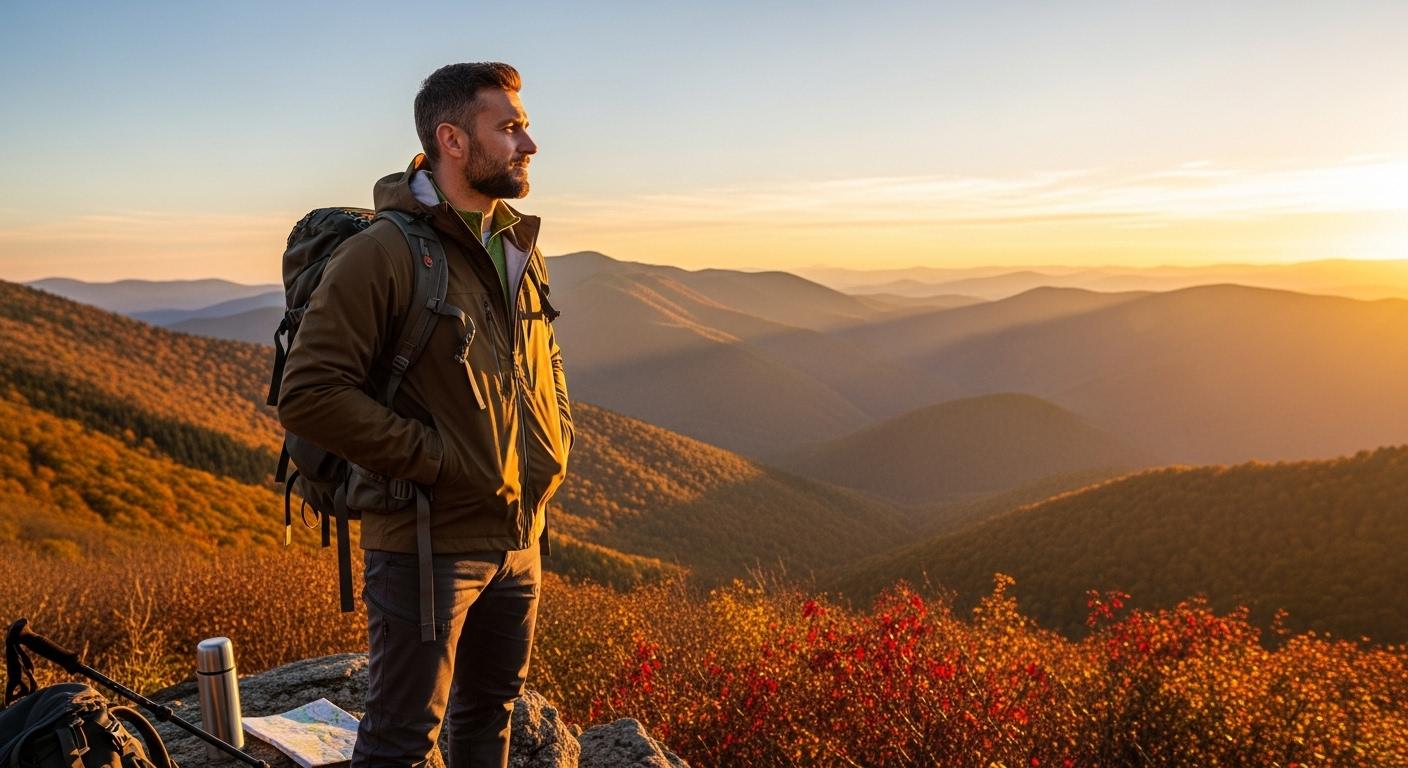 남성 가을 등산 자켓