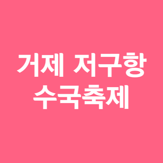 거제 저구항 수국축제