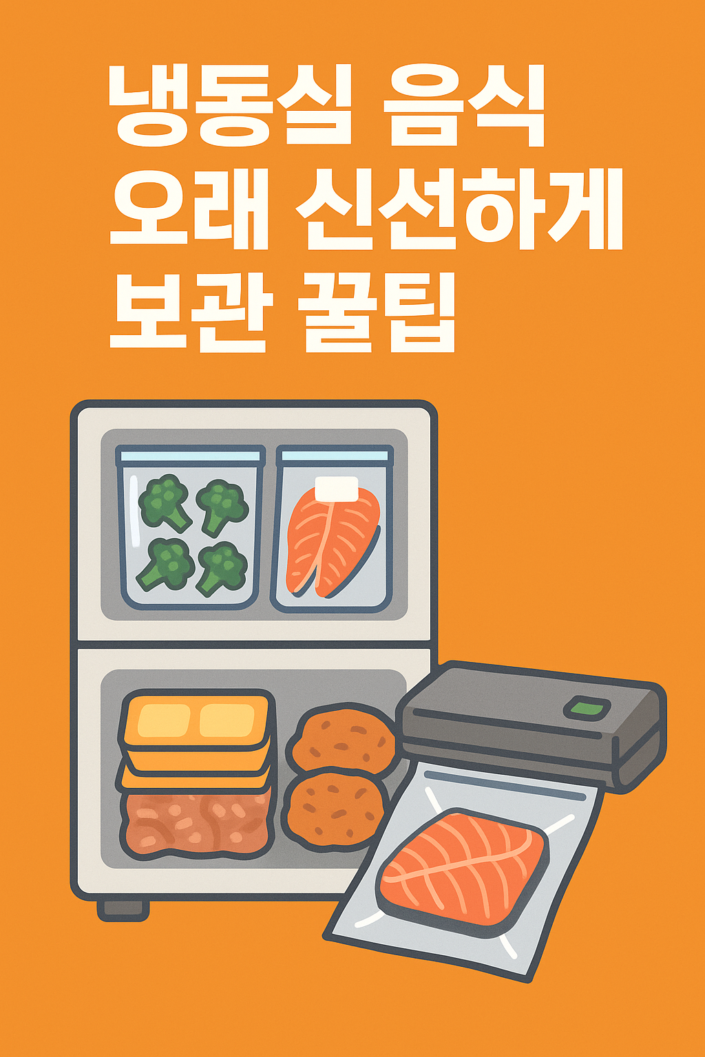 냉동실 음식 오래 신선하게 보관하는 꿀팁