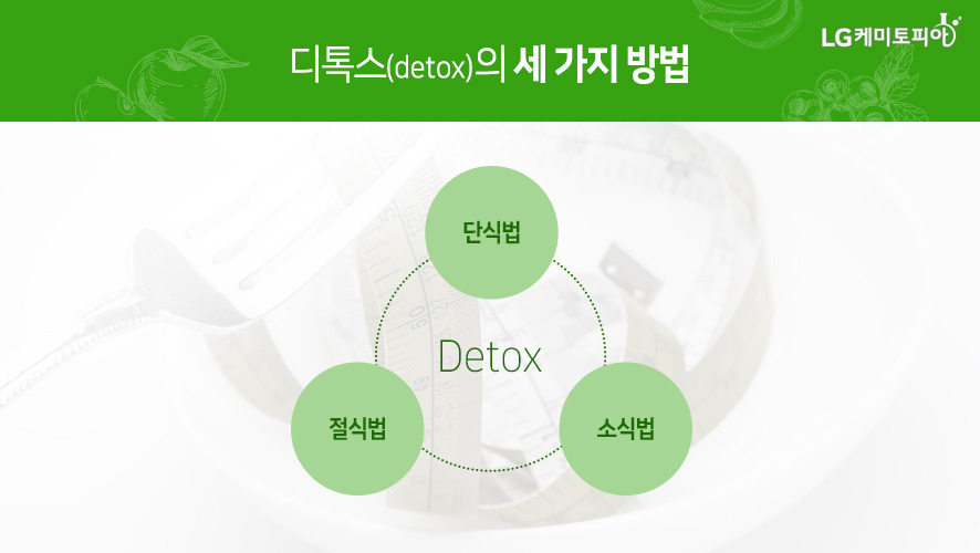 디톡스 3가지 방법