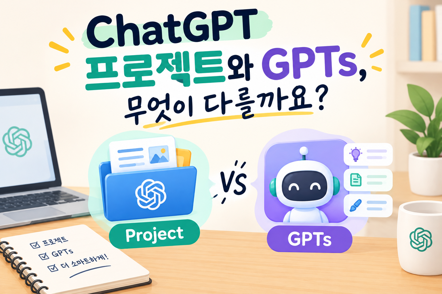 ChatGPT 프로젝트와 GPTs, 차이점과 활용하는 방법