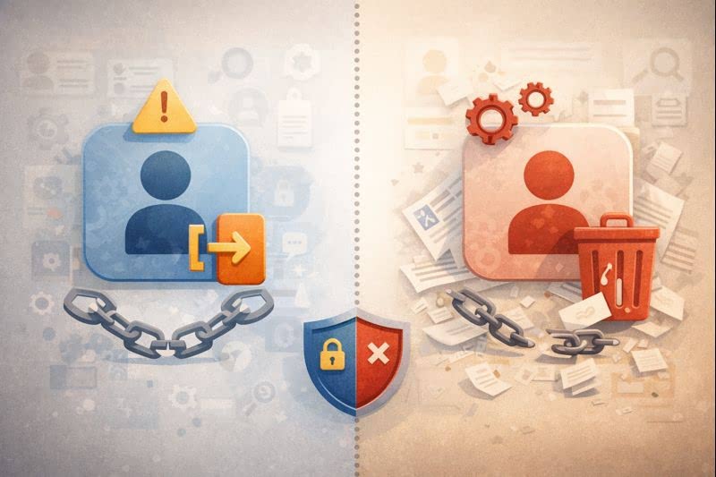 계정 탈퇴와 삭제의 차이 정리