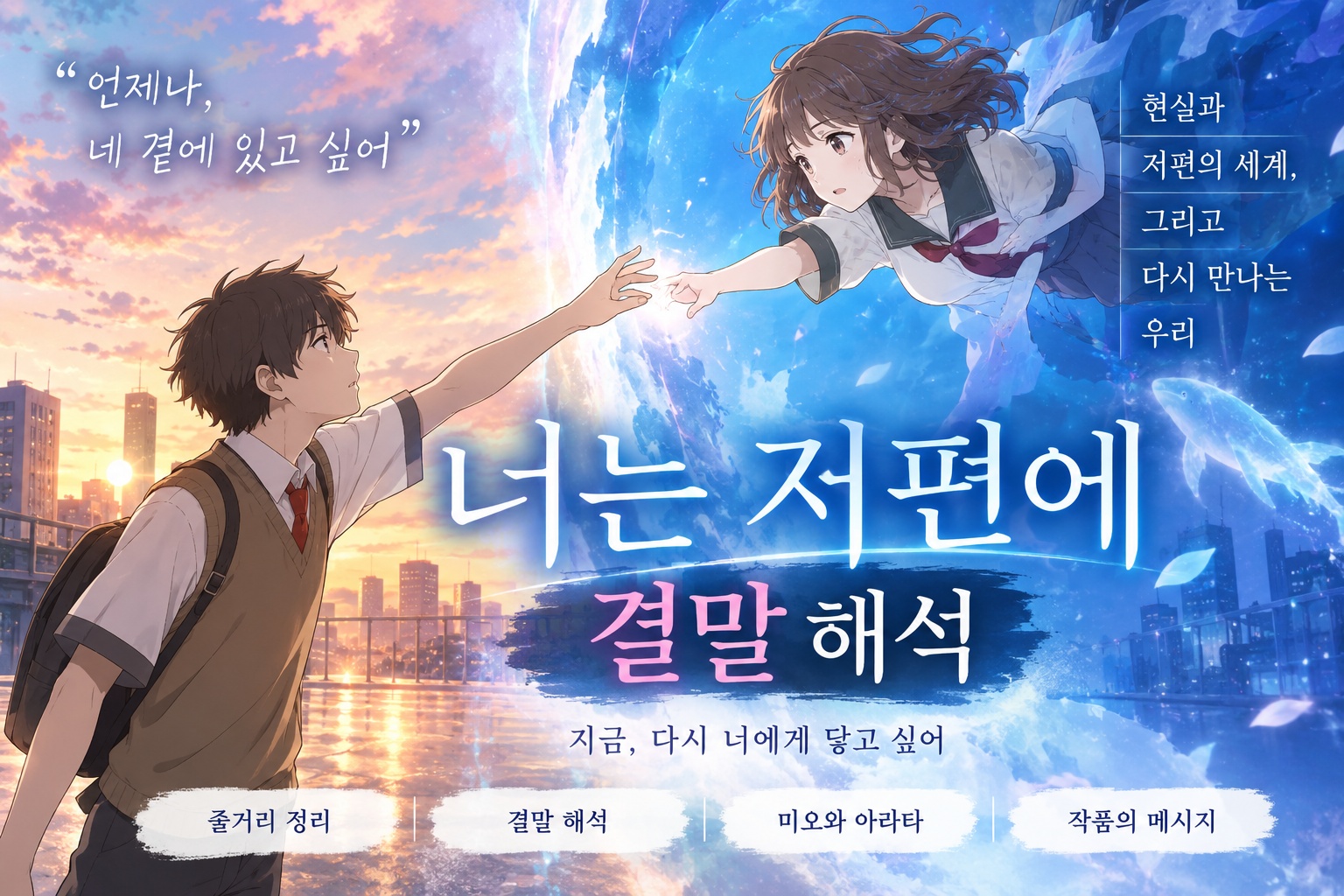 너는 저편에 결말 해석｜줄거리부터 미오&middot;아라타 마지막까지
