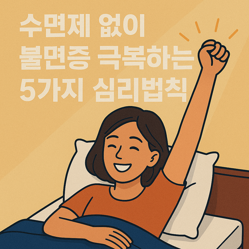 수면제 없이 불면증 극복 심리법칙