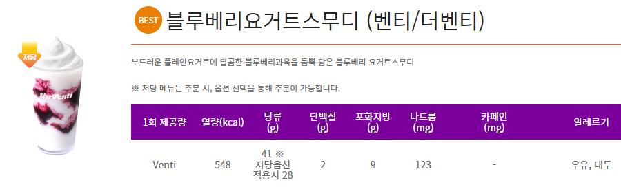 더벤티 추천 메뉴