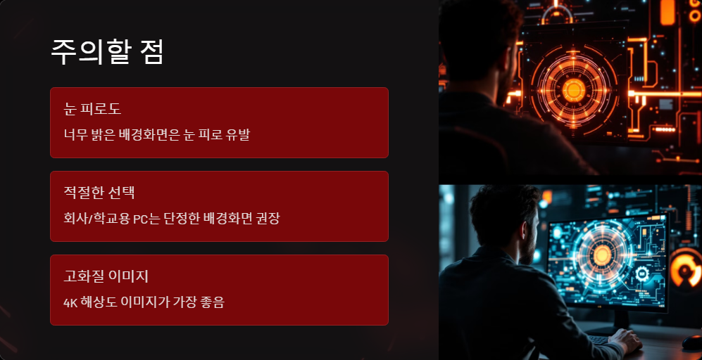 윈도우11에서 배경 화면을 변경하는 방법