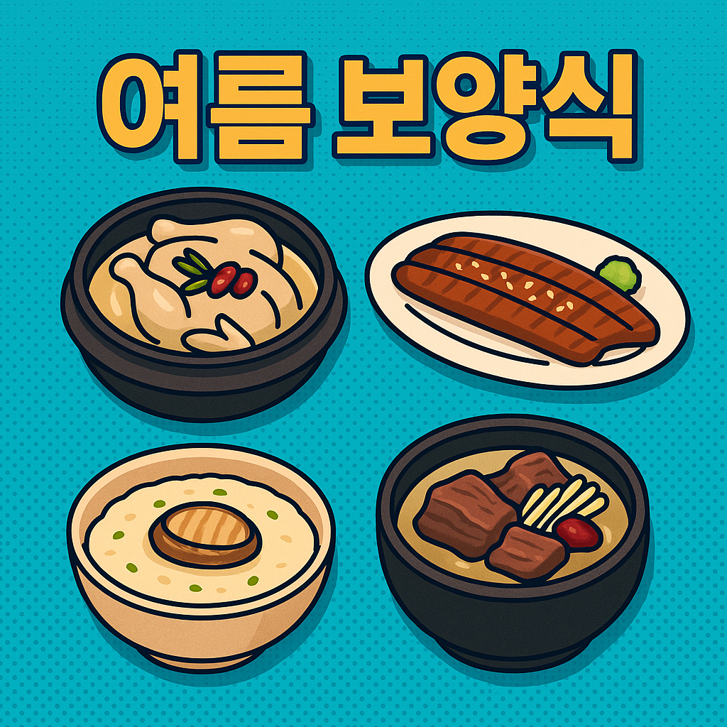 여름 폭염, 무더위에 지친 몸! 기력 회복 보양식, 추천 음식 BEST 5