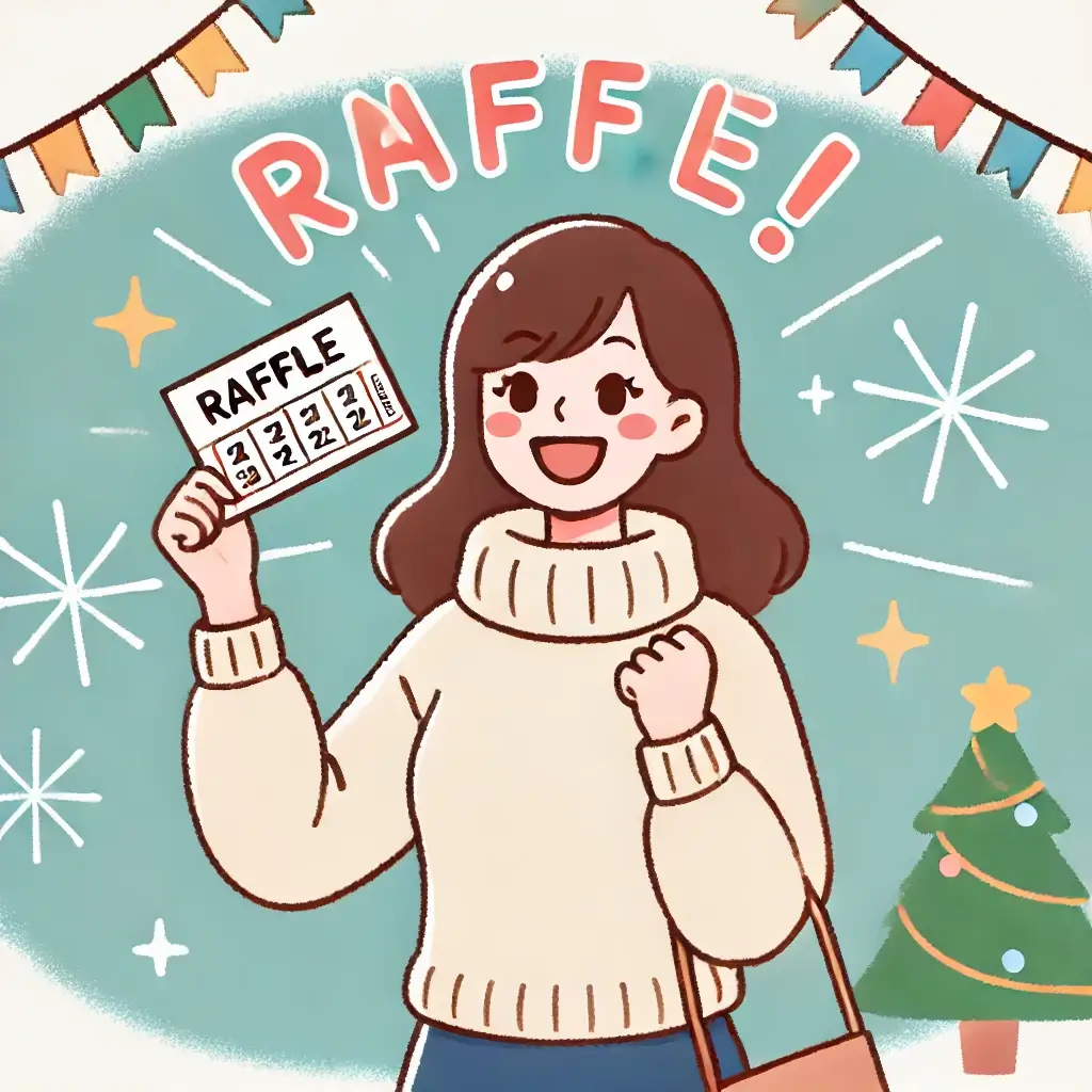 여성이 온누리상품권 추첨 이벤트에 참여하는 모습