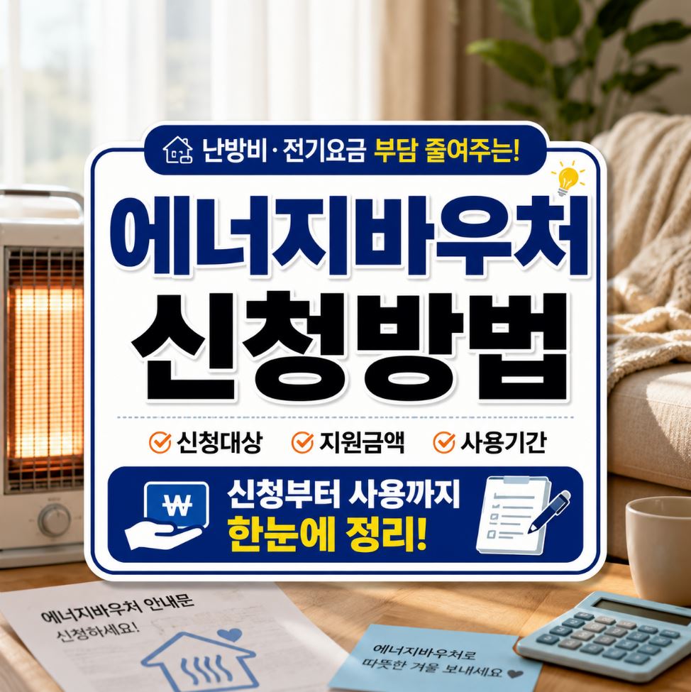 에너지바우처 신청방법, 5분이면 충분해요