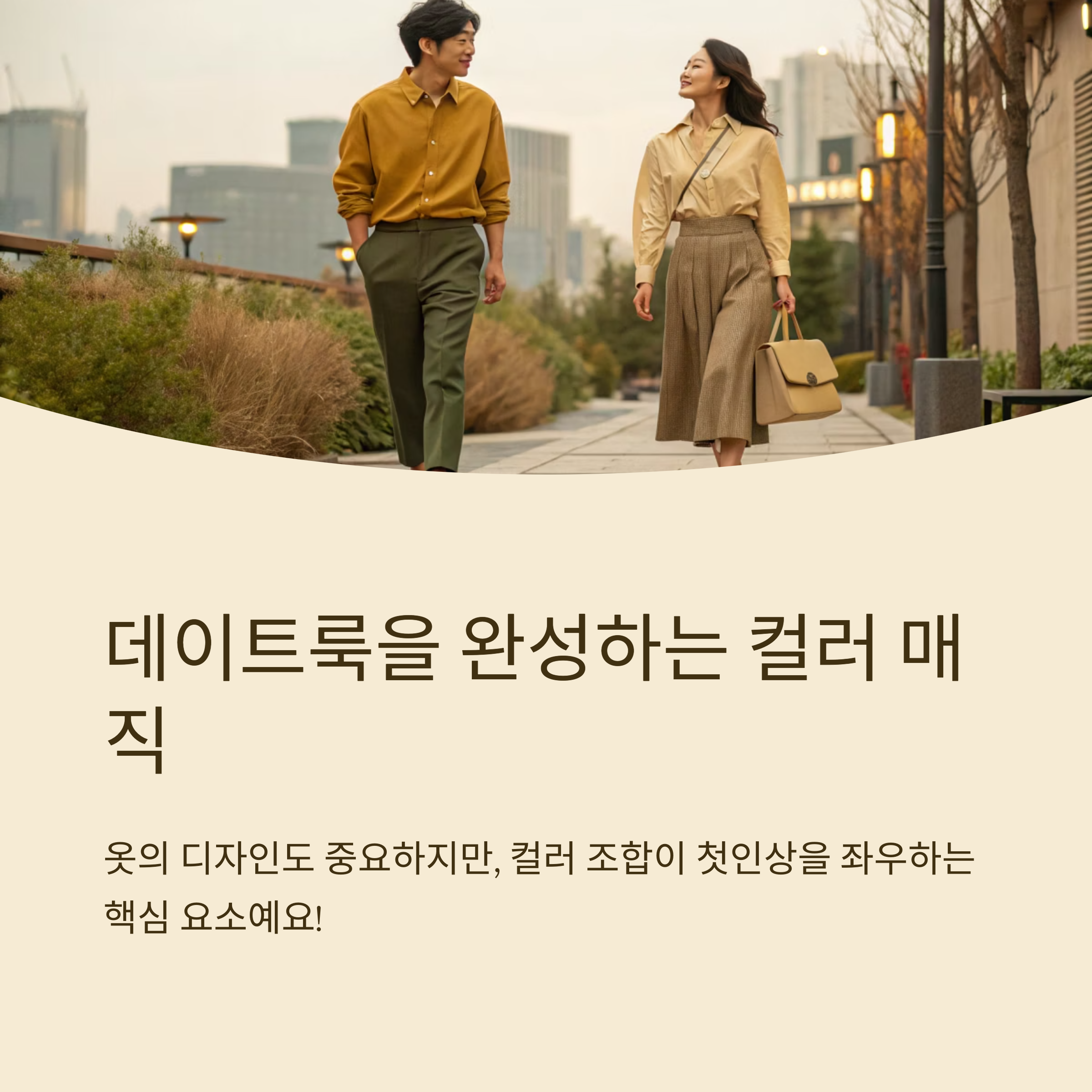 데이트 룩 잘 어울리는 컬러 조합