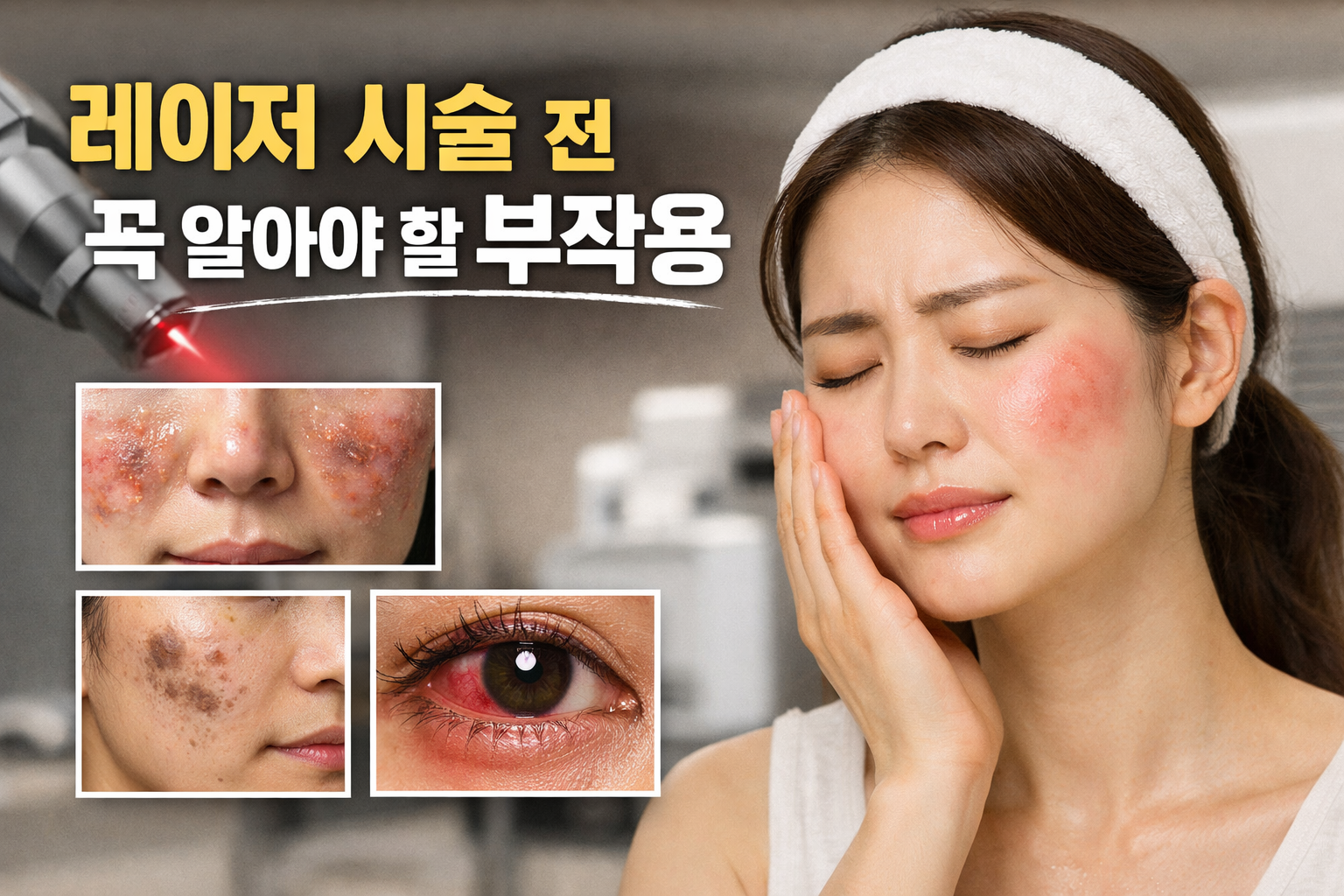 레이저 시술 부작용