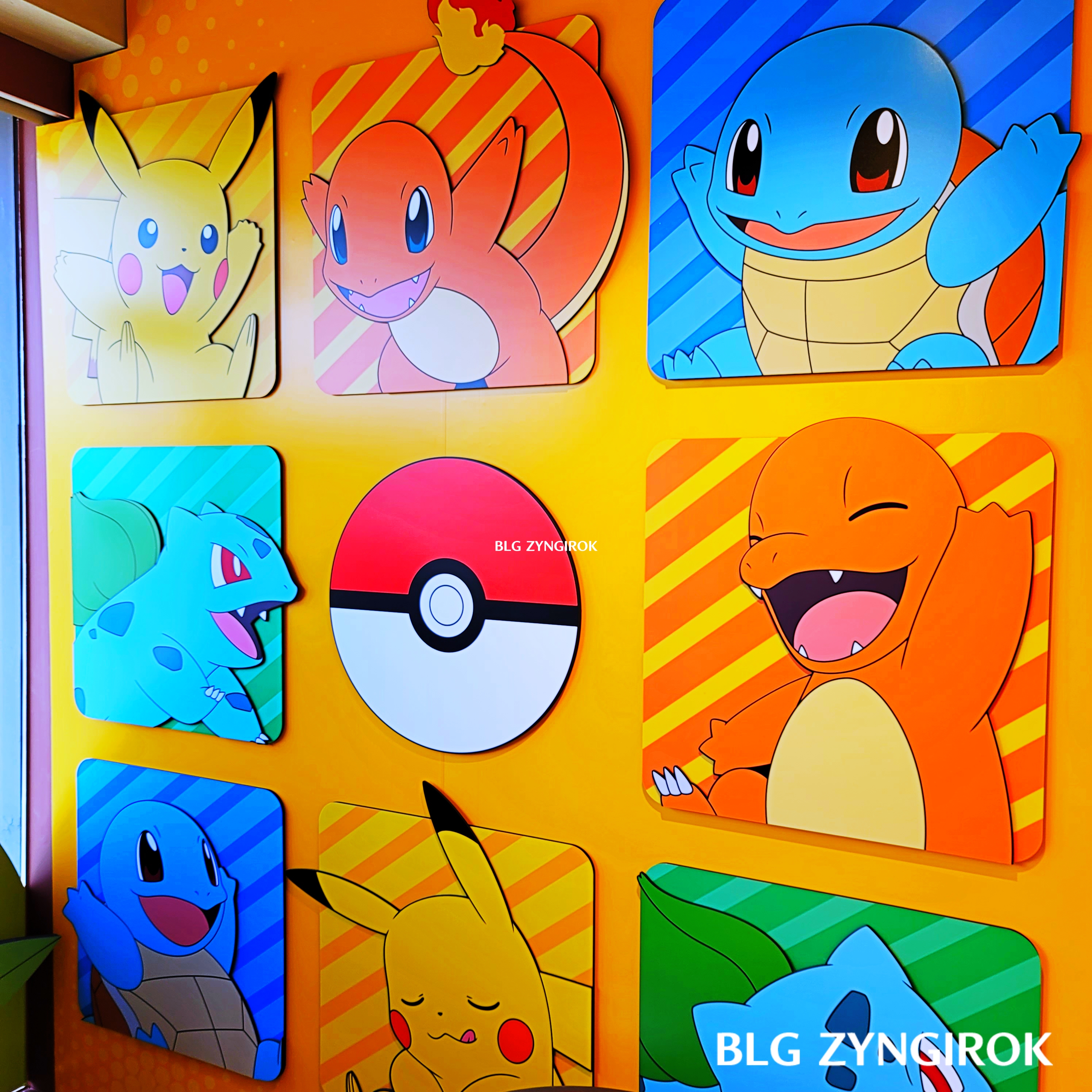 한남-베스킨라빈스-hive-8마리의-포켓몬이-벽면에-그려져있다.