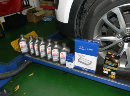 싼타페DM 엔진오일용량