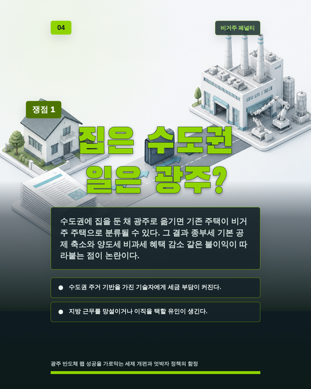 집은 수도권 일은 광주?