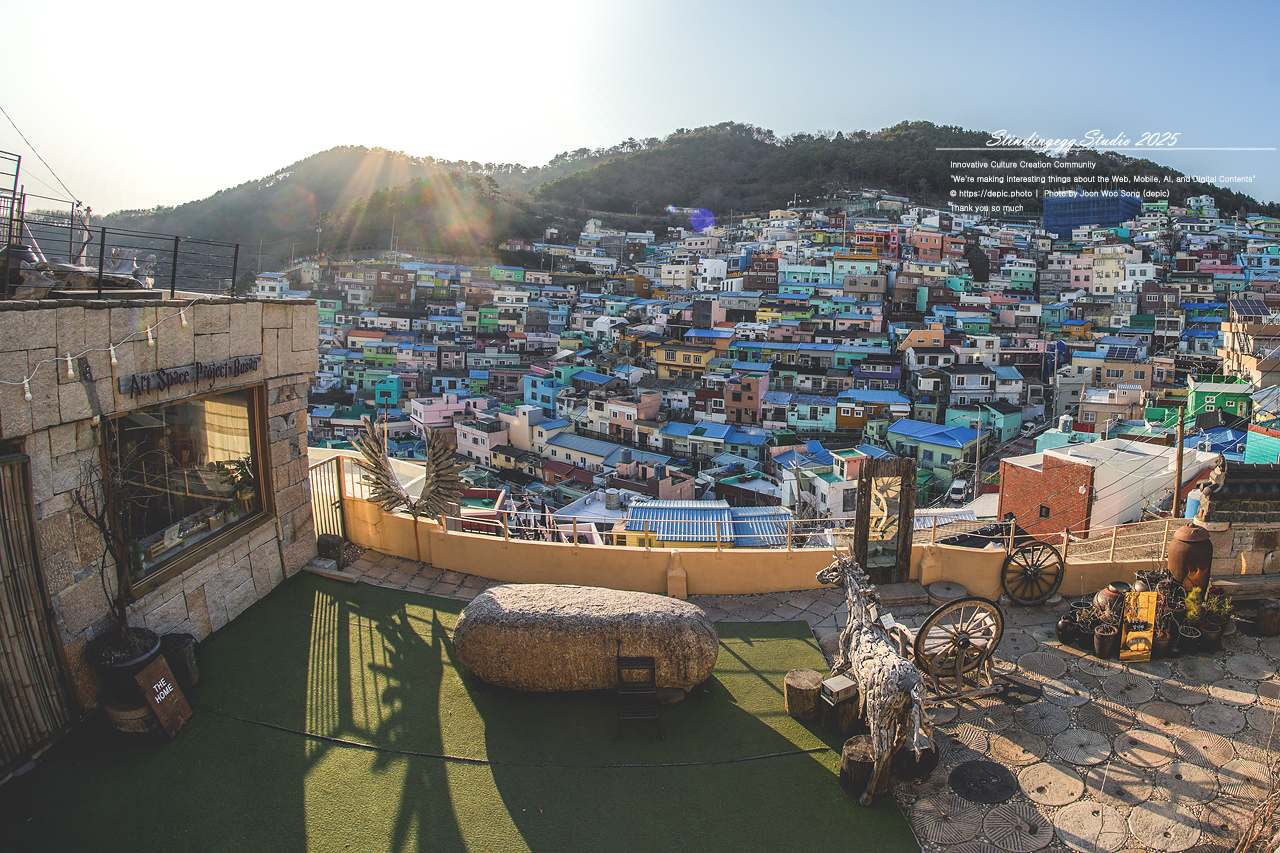 #부산 #카페 #알록달록 #역광 #감천 #감천문화마을 #어안