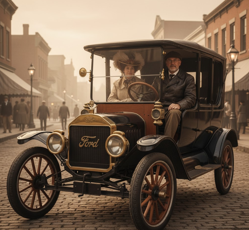 컨베이어벨트 혁신 관련사진 - 포드 모델 T