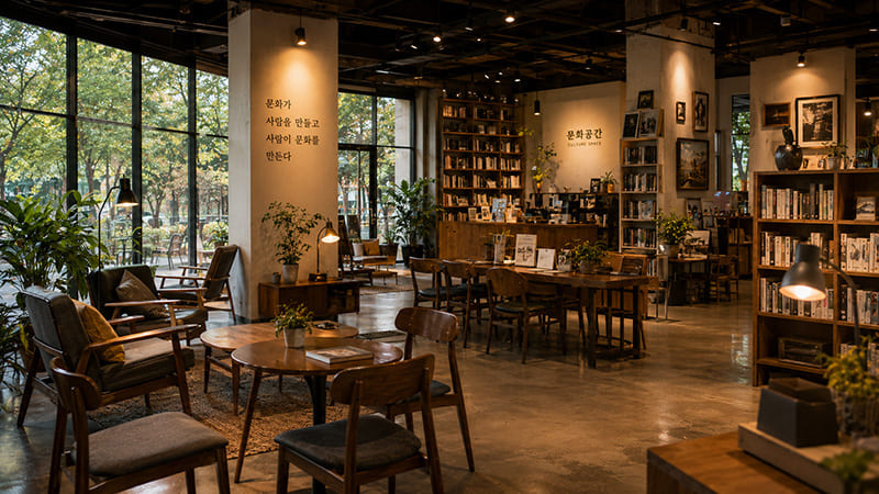 <img src="culture-space.jpg" alt="<다방에서 펼쳐지는 소규모 문화 예술 전시">