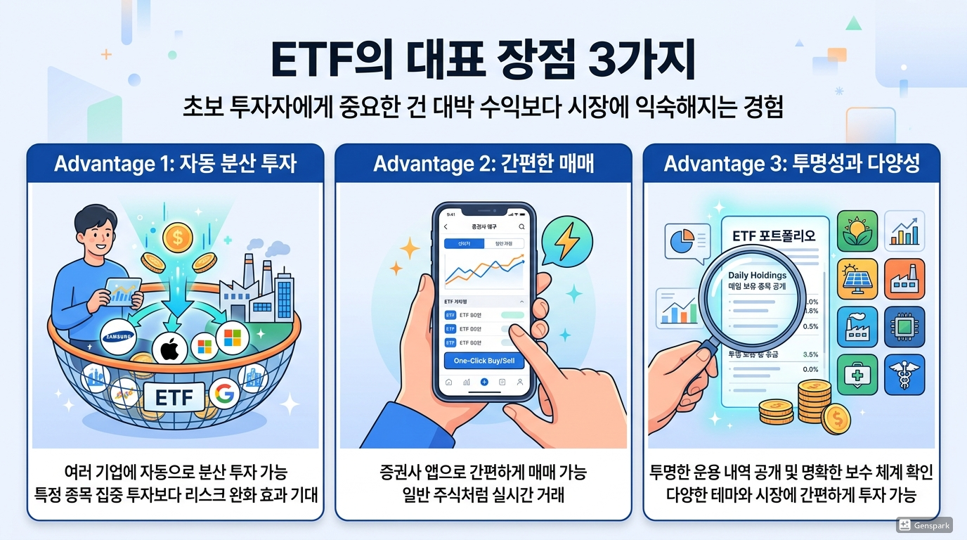 ETF의 대표 장점 3가지