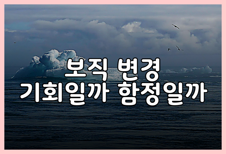 보직 변경 기회일까 함정일까