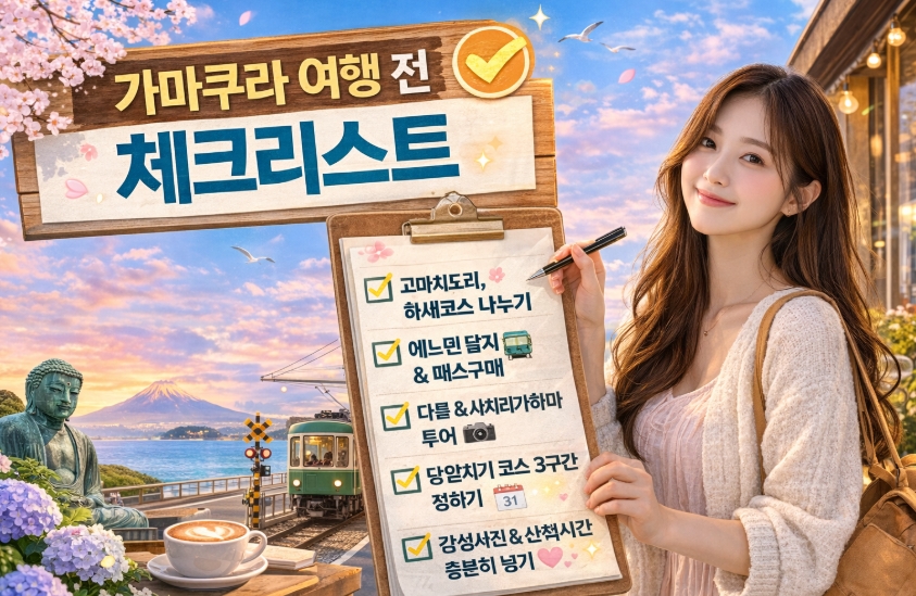 가마쿠라 여행, 환승연애4 촬영지, 당일치기 코스
