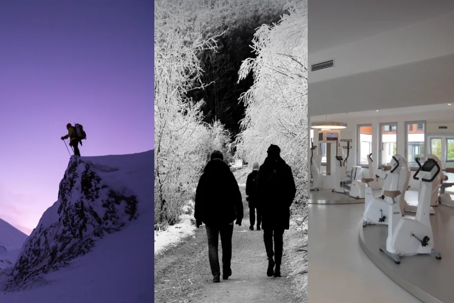 노후의 등산 걷기 근력운동