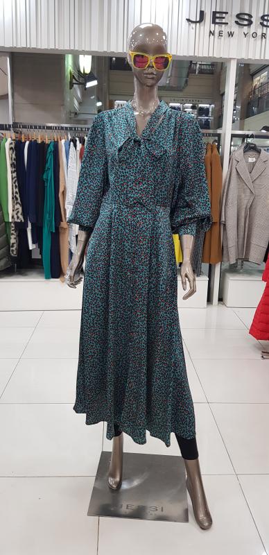 제시뉴욕 레오파드 리본 롱 원피스 JA85NSOP6360