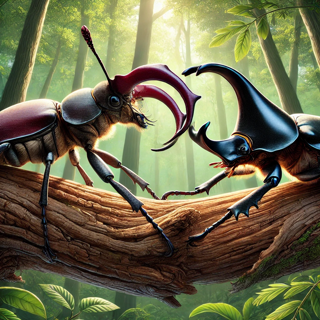 장수풍뎅이 사슴벌레 사진