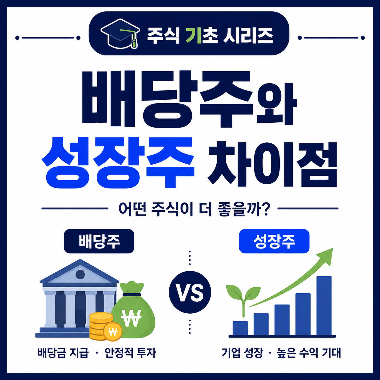 배당주 성장주 차이