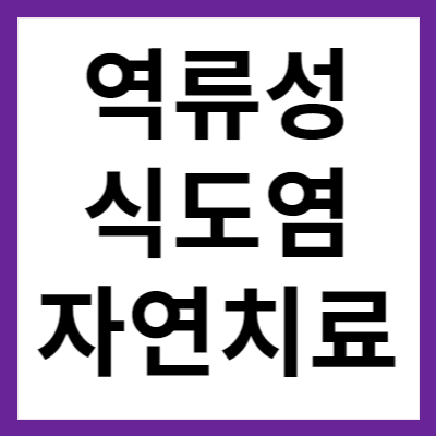 역류성 식도염 자연치료 방법