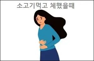 소고기먹고 체했을때