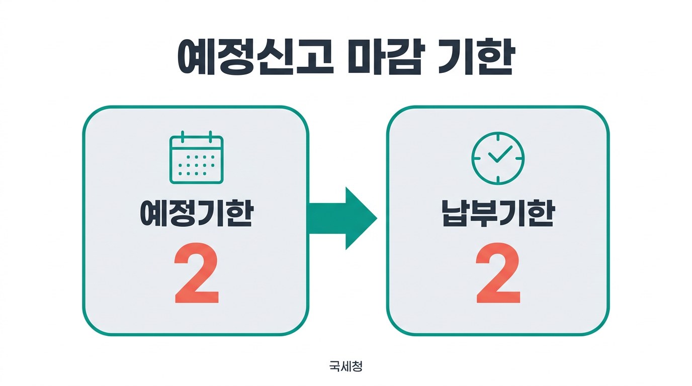 양도소득세 계산기 예정신고 마감 기한